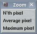Display: Zoom Options Menu